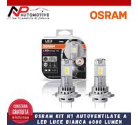 COPPIA LAMPADE LAMPADINE OSRAM H7 H18 LED EASY LUCE BIANCA 6000K 64210DWESY-HCB