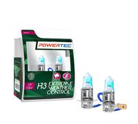 Coppia Lampade Lampadine Powertec Extreme Weather Control H3 12V DUO
