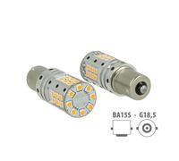 Coppia Lampade Led 1156 BA15S P21W Canbus 12V 25W Arancione Frecce No Errore