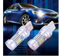 COPPIA LAMPADE LED 7443 DACIA DUSTER BIANCO PURO 21SMD DRL DIURNE POSIZIONE AUTO