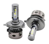 COPPIA LAMPADE LED AUTO FARI H4 D8 CANBUS MOTO LAMPADINE 42W 6000K 4200LM