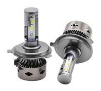 COPPIA LAMPADE LED AUTO FARI H4 D8 CANBUS MOTO LAMPADINE 42W 6000K 4200LM