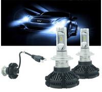 COPPIA LAMPADE LED AUTO FARI H7 X3 KIT LAMPADINE 50W 6000 LUMEN IP67