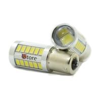 COPPIA LAMPADE LED DIURNE POSIZIONI BA15S S25 1156 P21W HID 33SMD Stop Freni Retro Marcia