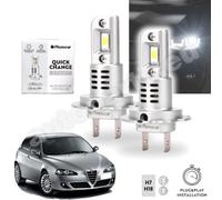 Coppia Lampade LED H7/H18 Ricambio Plug e Play Bianco Puro per Fiat 500 dal 2007