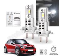 Coppia Lampade LED H7/H18 Ricambio Plug Play Bianco Puro per Mini Cooper R50 R53