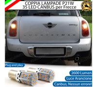 COPPIA LAMPADE LED P21W BA15S CANBUS LED MINI COUNTRYMAN R60 FRECCE POSTERIORI