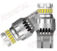 COPPIA LAMPADE LED per FIAT 500 Canbus 7443 W21/5 DRL DIURNE BIANCO ICE SMD