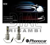 Coppia Lampade LED "Quick Change" H1 Bianco Puro Phonocar 07551 OMOLOGATE