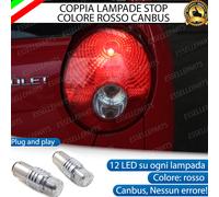COPPIA LAMPADE LED STOP CANBUS POSTERIORI CHEVROLET MATIZ ROSSO CANBUS