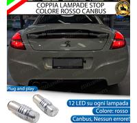 COPPIA LAMPADE LED STOP CANBUS POSTERIORI PER PEUGEOT RCZ ROSSO CANBUS