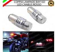 COPPIA LAMPADE LED STOP / POSIZIONE PER STOP POSTERIORI BAY15D ROSSO CANBUS