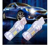 COPPIA LAMPADE LED T20 6000K BIANCO PURO 21 SMD POSIZIONE AUTO TARGA POSIZIONE