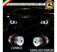 COPPIA LAMPADE LUCI DI POSIZIONE LED BMW SERIE 5 E61 6000K CANBUS ANGEL EYES