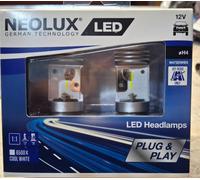 COPPIA LAMPADE NEOLUX N472DWBS-2SCB A LED H4/H19 BASE 6500K (BY OSRAM)