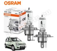 Coppia Lampade Osram H4 Classic Ricambio compatibile per Fiat Panda 169 dal 2003