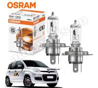 Coppia Lampade Osram H4 Classic Ricambio compatibile per Fiat Panda 312 dal 2012