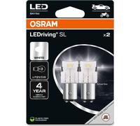KIT 2 LAMPADINE OSRAM P21W 12V LED-RIVING SL WHITE 6000K EXTRA PERFORMANCE