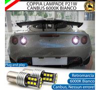 Coppia Lampade P21W 15 LED Retromarcia Lotus Elise MK2 Canbus 6000K Bianco