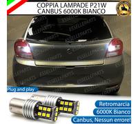 Coppia Lampade P21W 15 LED Retromarcia Suzuki Baleno Canbus 6000K Bianco