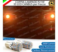 COPPIA LAMPADE P21W BA15S CANBUS 35 LED MINI CLUBMAN F54 FRECCE POSTERIORI