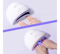 Coppia Lampade per unghie UV/LED 3 timer 48W,asciuga rapidamente tutti i tipi di gel per unghie, come gel UV, gel per scultura e gel rigidi - Set 2 Pezzi