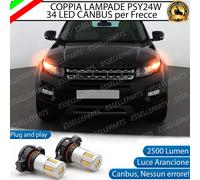 COPPIA LAMPADE PSY24W LED CANBUS 3.0 34 LED RANGE ROVER EVOQUE FRECCE ANTERIORI