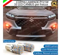 COPPIA LAMPADE PY21W 35 LED SUZUKI S-CROSS FRECCE ANTERIORI ARANCIONE