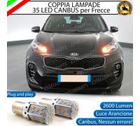 COPPIA LAMPADE PY21W BAU15S CANBUS 3.0 35 LED KIA SPORTAGE 4 QL FRECCE ANTERIORI