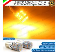 COPPIA LAMPADE PY21W BAU15S CANBUS 35 LED RENAULT CLIO 3 III FRECCE ANTERIORI