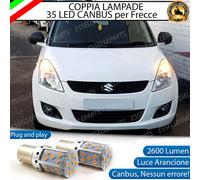 COPPIA LAMPADE PY21W BAU15S CANBUS 35 LED SUZUKI SWIFT 3 III FRECCE ANTERIORI