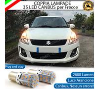 COPPIA LAMPADE PY21W BAU15S CANBUS 35 LED SUZUKI SWIFT 4 IV FRECCE ANTERIORI