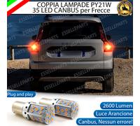 COPPIA LAMPADE PY21W CANBUS 35 LED DACIA JOGGER FRECCE POSTERIORI NO ERROR