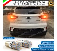 COPPIA LAMPADE PY21W CANBUS 35 LED EVO 3 EVO3 ELETTRICA FRECCE POSTERIORI
