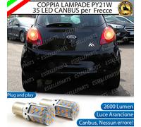 COPPIA LAMPADE PY21W CANBUS 35 LED FORD KA MK2 FRECCE POSTERIORI NO ERROR