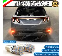COPPIA LAMPADE PY21W CANBUS 35 LED HYUNDAI TUCSON DAL 2021 + FRECCE POSTERIORI