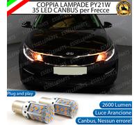 COPPIA LAMPADE PY21W CANBUS 35 LED KIA OPTIMA FRECCE ANTERIORI NESSUN ERRORE