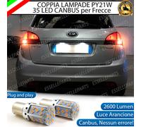 COPPIA LAMPADE PY21W CANBUS 35 LED KIA VENGA FRECCE POSTERIORI NO AVARIA LUCI