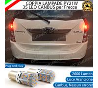 COPPIA LAMPADE PY21W CANBUS 35 LED MAHINDRA XUV500 RESTYLING FRECCE POSTERIORI