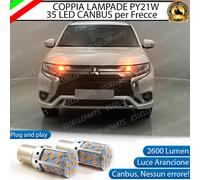 COPPIA LAMPADE PY21W CANBUS 35 LED MITSUBISHI OUTLANDER PHEV FRECCE ANTERIORI