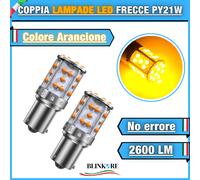 COPPIA LAMPADE PY21W CANBUS LED ARANCIONI DAIHATSU TERIOS FRECCE POSTERIORI