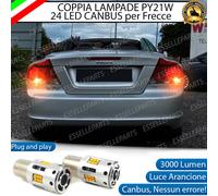 COPPIA LAMPADE PY21W LED VOLVO C70 MK2 CANBUS 3.0 24 LED FRECCE POSTERIORI