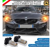 COPPIA LAMPADE PY24W LED CANBUS 3.0 66 LED BMW M3 F80 FRECCE ANTERIORI