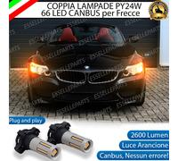 COPPIA LAMPADE PY24W LED CANBUS 3.0 66 LED BMW Z4 E89 FRECCE ANTERIORI