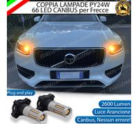 COPPIA LAMPADE PY24W LED CANBUS 3.0 66 LED VOLVO XC90 MK2 FRECCE ANTERIORI