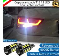 COPPIA LAMPADE RETROMARCIA 13 LED T15 W16W CANBUS AUDI A1 6000K NO ERRORE
