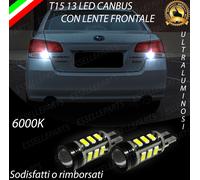 COPPIA LAMPADE RETROMARCIA 13 LED T15 W16W CANBUS PER SUBARU LEGACY V