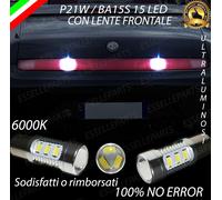 COPPIA LAMPADE RETROMARCIA 15 LED P21W CANBUS ALFA ROMEO SPIDER 6000K NO ERROR
