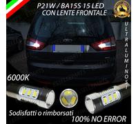 COPPIA LAMPADE RETROMARCIA 15 LED P21W CANBUS FORD GALAXY II NO ERROR