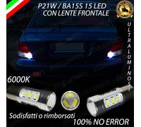 COPPIA LAMPADE RETROMARCIA 15 LED P21W CANBUS HYUNDAI ACCENT II NO ERROR